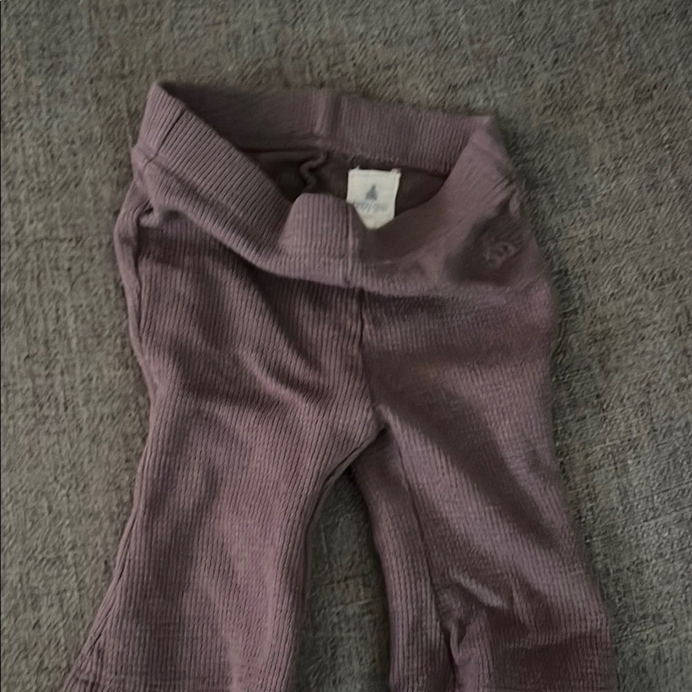 Ribbed Mauve Pants